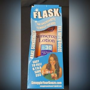 Sunscreen Lotion Flask 8 oz New